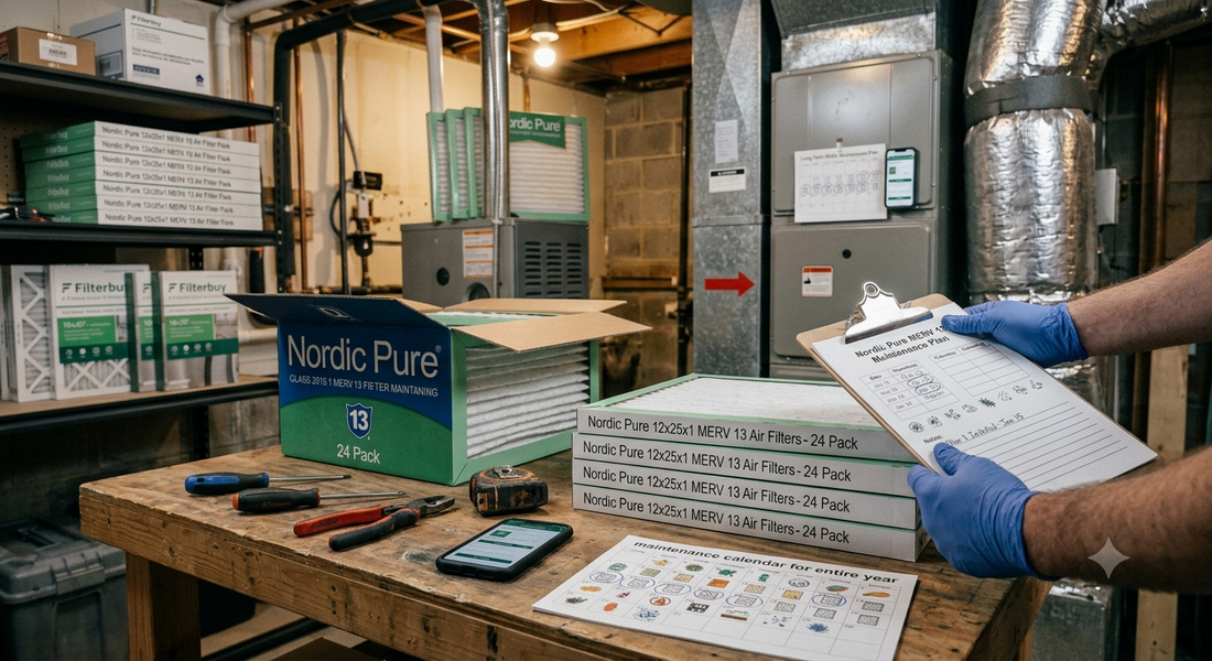 Nordic Pure 12x25x1 MERV 13 Air Filters 24 Pack: How to Plan Long-Term HVAC Filter Maintenance