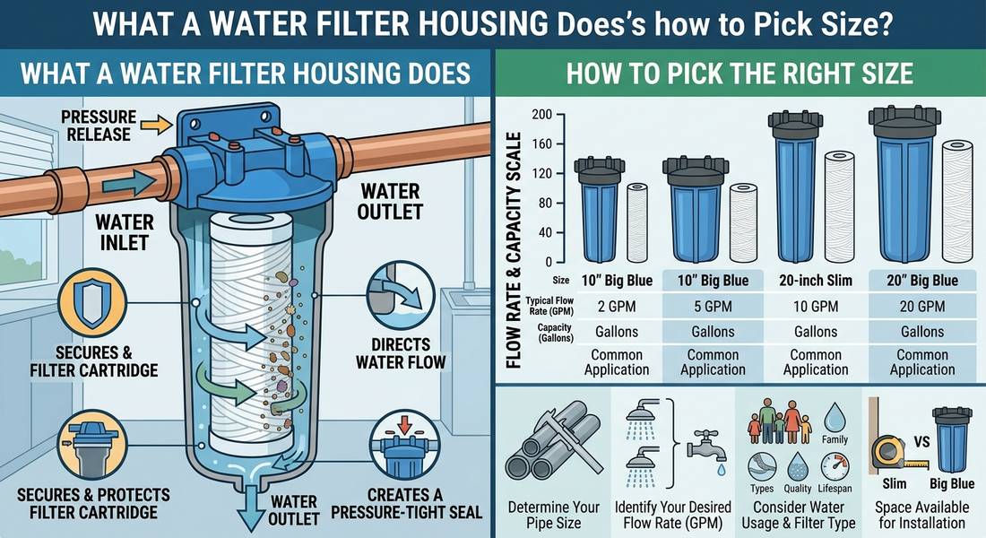 What a Water Filter Housing Does and How to Pick the Right Size