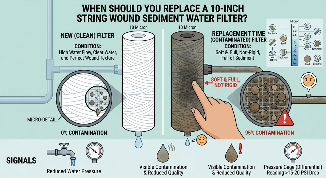 When Should You Replace a 10-Inch String Wound Sediment Water Filter?