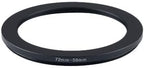 YAMAFOO 72mm to 58mm Step-Up Ring/Step Down Rings Filter Adapter for All Brands UV ND CPL Metal Ring Step-Up Rings Adapter Filter,Black (72-58)