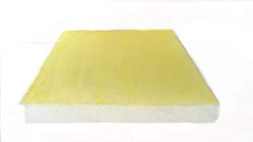 HITON Paint Booth Exhaust Filter Pad, 20"x 25"x 2.5"(50 Pack), Spray Booth Filter, Fiberglass Paint Arrestor for Air Filter System(22 Gram)