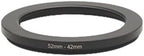 Metal Step-Up/Down Ring Adapter Compatible with Mirrorless Cameras DSLR Lens, UV CPL ND Filter Thread Converter, Black (52-37)