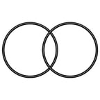 CCF218 Impeller Retaining O Ring Compatible with Penn-Plax Cascade 700 1000 1200 1500 Cartridge Filters Aquarium Filter Parts Accessories - 2 PCS