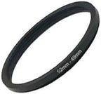 YAMAFOO 52mm to 49mm Step-up Ring/Step Down Rings Filter Adapter for All Brands UV ND CPL Metal Ring Step-Up Rings Adapter Filter, Black (52-49)