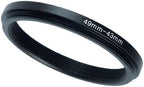 YAMAFOO 49mm to 43mm Step-Up Ring/Step Down Rings Filter Adapter for All Brands UV ND CPL Metal Ring Step-Up Rings Adapter Filter,Black(49-43)
