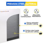 Outdoor Electrical Box, Steel Junction Box 12 x 10 x 6'', NEMA 4X Electrical Enclosure Box IP66 Waterproof & Dustproof, Universal Electrical Project Box with Lock & Mounting Plate