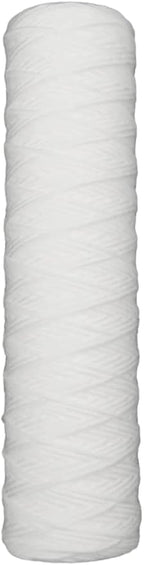 IPW Industries Inc. 50 Micron String Wound Water Filter for Universal Whole House Replacement Cartridge Sediment Filters for Well Water 10" x 2.5" - 6 Pack