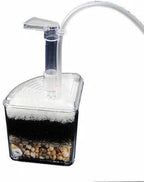 XINYOU Corner Filter Air Driven Bio-Sponge Ceramic for Fry Shrimp Fish Tank Aquarium XY-2010, 2.75 x 3.15 x 11 inches