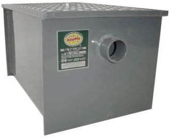 KPS Commercial Carbon Steel Grease Trap Interceptor 8lb - PDI Approved - NSF