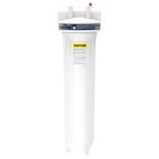 Whirlpool 20" x 4.5" Whole House Water Filter Housing, NSF Certified System for Sediment Carbon Filter, Home Pre-Filtration for Well and City Water, 1" Port with Pressure Relief, Filter Not Included