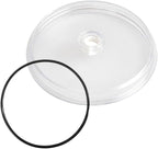 Sand Filter Pump Replacement Part for SF15110 with Gasket, Pool for Leaf Trap Cover Lid Compatible with SF15110 Model, Transparent Plastic Upgrade for Installation and Leak-Proof Seal