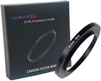YAMAFOO 40.5mm to 52mm Step-Up Ring/Step Down Rings Filter Adapter for All Brands UV ND CPL Metal Ring Step-Up Rings Adapter Filter,Black (40.5-52)