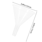 Veemoon 20pcs Short Stem Lab Funnels 60mm for Scientific Liquid Filling, Classroom and Laboratory Use, Chemical Filter Funnel Set