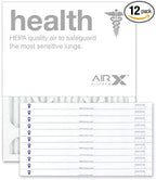 AIRx Filters 20x22x1 Air Filter MERV 13 Pleated HVAC AC Furnace Air Filter, Health 12-Pack, Made in the USA