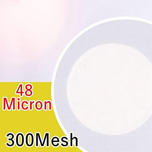 Fine Filter Mesh Nylon Fabric, Recycling Screens for Kitchen Filtration Food Wine 80-500 Mesh(300mesh 48micron,1x5 meter)
