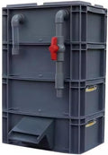 GRRICEPL Fish Tank Filter Box, Waterfall Bio-Filtration Aquarium, Turtle Tank Filter, Pump and Filter Media Not Included (Color : Gray, Size : 30x20x44cm)