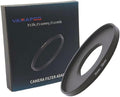 YAMAFOO 30mm to 58mm Step-Up Ring/Step Down Rings Filter Adapter for All Brands UV ND CPL Metal Ring Step-Up Rings Adapter Filter,Black (30-58)