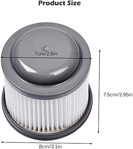 KEEPOW Pivot Vacuum Filter Replacement for Black and Decker Handheld Vacuum BDH2000PL PHV1410 PHV1810 PHV1210, PVF110 Filters, 6 Pack