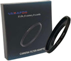 YAMAFOO 27mm to 37mm Step-Up Ring/Step Down Rings Filter Adapter for All Brands UV ND CPL Metal Ring Step-Up Rings Adapter Filter,Black (27-37)