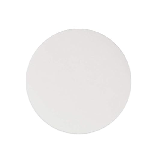 StonyLab Quantitative Filter Paper Circles, 46mm Diameter Cellulose Filter Paper with 20 Micron Particle Retention Medium Filtration Speed, Pack of 100