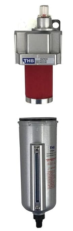 1/2" NPT Industrial Coalescing 0.01u Micron Filter Removes 99.98% of Oil, Moisture Vapor, Aerosols from Compressed Air Lines, 5oz Bowl, Auto Drain