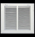 HVAC Premium 10 x 6 Duct Opening Steel Return Air Filter Grille, for 1-inch Filter, Removable Door, Flat Stamped HVAC Vent Cover Grille, Outer Dimensions 12.5 x 8.5