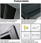 Aluminum Air Conditioner Cover, Privacy Fence Screen, Outdoor Condenser Protective Cover, Freestanding Louvered Space Divider, Trash Can Enclosure & Flower Stand, Suitable for Outdoo