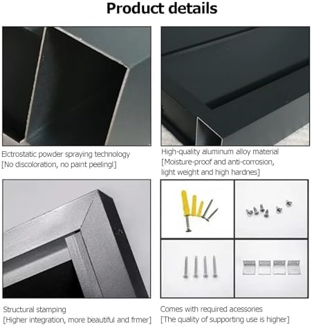 Aluminum Air Conditioner Cover Exterior Air Conditioning Unit Cover Air Conditioner Fence Screen Privacy Fence Trash Can Enclosure Outdoor Condenser Protective (White 110x60x80cm)