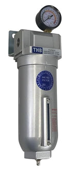 1" NPT Industrial Coalescing 0.01u Micron Filter Removes 99.98% of Oil, Moisture Vapor, Aerosols from Compressed Air Lines, 11oz Bowl, Manual Drain