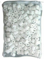 Wave Point Aquarium Filter Media Kits, 1 lb Activated Carbon + 50pc Bio Balls +1 lb Ceramic Ring (Single Pack)
