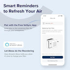 LEVOIT Genuine Vital 100S-P Air Purifier Toxin Absorber Replacement Filter, Supports HEPA Sleep Mode, High-Efficiency Activated Carbon for Removal of Odor, Pollen, Vital 100S-RF-TX, Green, 1 Pack