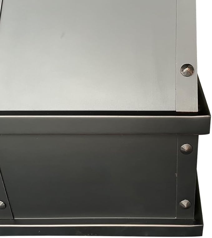 CT Copper Tailor Sloped Copper Vent Hood Wall Mount,42'' W,42''H, 1150 CFM Exhaust Fan,Stainless Steel Vent,LED Light,Dishwasher-Safe Baffle Filters,VH8TR1