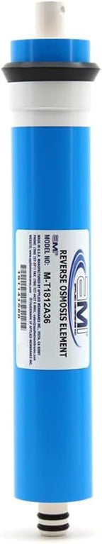 APPLIED MEMBRANES INC. 36 GPD Reverse Osmosis Membrane | RO Membrane Water Filter Replacement for Reverse Osmosis Water Filtration System | 1.8” x 12” Universal Compatibility | Made in USA M-T1812A36