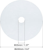 4 Pcs White Cloth Dryer Exhaust Filter, for Chef Dryer Parts and Accessories (227 x 33 mm)