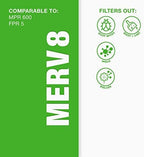 Aerostar 20x20x1 MERV 8 Air Filter, 6 Count, ACTUAL SIZE (19.75 x 19.75 x 0.75), HVAC, Air Conditioning & Furnace Filter Captures Dust, Lint & Pollen (MPR 600 / FPR 5), Made in USA
