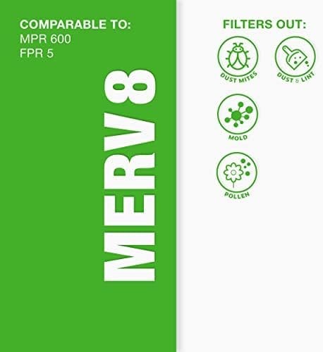 Aerostar 12x12x1 MERV 8 Air Filter,ACTUAL SIZE (11.75 x 11.75 x 0.75),HVAC,Air Conditioning & Furnace Filter Captures Dust,Lint & Pollen (MPR 600 / FPR 5),Made in USA,(Pack of 12)