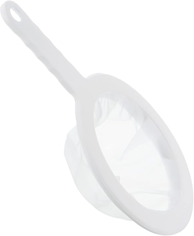 PATIKIL 9"x6" Food Filter Strainer, 350 Mesh, White, Polypropylene, Nylon