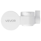 VEVOR Faucet Mount Water Filter, Horizontal Water Purifier for Sink Tap, Carbon Fiber Filters, Removes Chlorine Lead with 1 Filter, Fits Most Kitchen or Bathroom Faucets, White