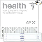 AIRX WICKED CLEAN AIR. 18x18x1 Air Filter MERV 13 Pleated HVAC AC Furnace Air Filter, Health 6-Pack, Made in the USA