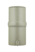 Boroux Compact Gravity-Fed Countertop Stainless Steel Water Filter System | 1.8 Gallons with 2 Authentic Black Foundation. Filters | Sage