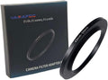 YAMAFOO 43mm to 55mm Step-Up Ring/Step Down Rings Filter Adapter for All Brands UV ND CPL Metal Ring Step-Up Rings Adapter Filter,Black (43-55)