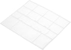 PATIKIL Air Conditioner Filter Replacement 332mm x 283mm, Plastic Air Filtering Screen with Filter Foam for HVAC, White