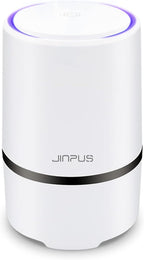 Air Purifier Small Portable Air Cleaner for Bedroom with HEPA Filter, Upgraded Low Noise Home Air Purifiers (White)