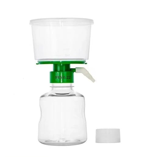 250ML Sterile Vacuum Filter Units with 0.22um PES Membrane, Individually Wrapped