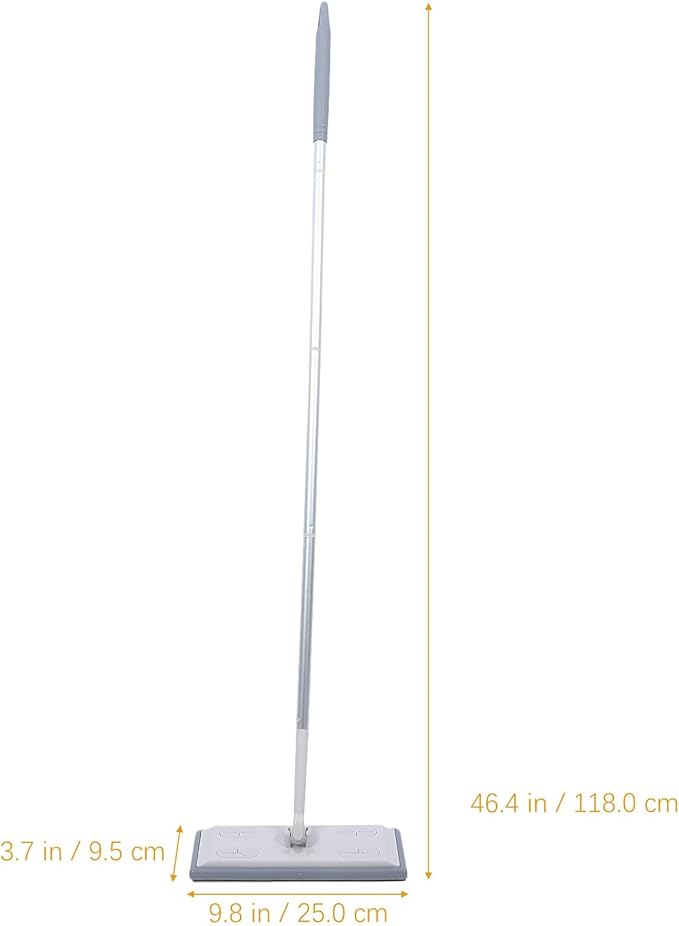 Detachable Handle Dust Mop with Reusable Dry and Wet Cleaning Pads, Convenient No Wash Floor Cleaning Mop for Hardwood, Tile, and Laminate Floors, Suitable for Home and Office Use