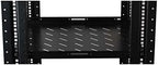 Raising Electronics Server Rack Open Frame Rack 4 Post 19 inch Adjustable Server/Audio Rack Cold Rolled Steel with 3 Shelves (42U,24Depth)