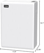 Air Purifiers for Home Large Room up to 2000ft², H13 HEPA Air Filter for Pets Hair Dander Smoke Pollen Dust, Non-Ozone, Portable Air Purifiers for Bedroom Office Living Room, E-300L, White