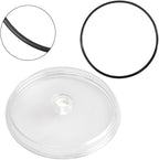 Sand Filter Pump Replacement Part for SF15110 with Gasket, Pool for Leaf Trap Cover Lid Compatible with SF15110 Model, Transparent Plastic Upgrade for Installation and Leak-Proof Seal