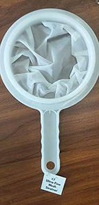 Kitchen Ultra-Fine Nylon Mesh Strainer I Plastic Sieve Fine Mesh Filter Spoon For Soy Milk Coffee Filter Milk Yogurt Juice Kefir Honey Wine coladores de cocina Kitchen Gadgets (400 Mesh)