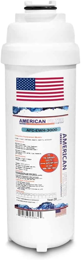 American Filter Company®, water filter, Model # AFC-EWH-3000, Compatible with Halsey-Taylor(R) Water Fountain Filters 55897C 55898C 1-Filter